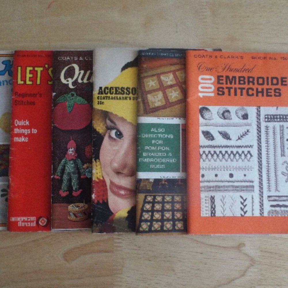 Vintage 1960s-70s Mixed Lot of 6 Great Craft Books